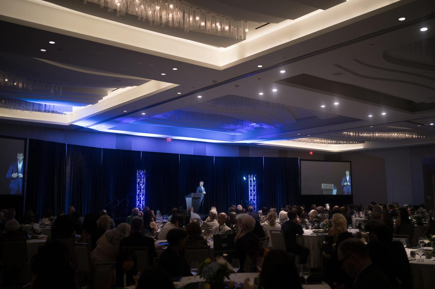 The ballroom at the InterContinental Houston during the fourteenth Game Set Match Gala